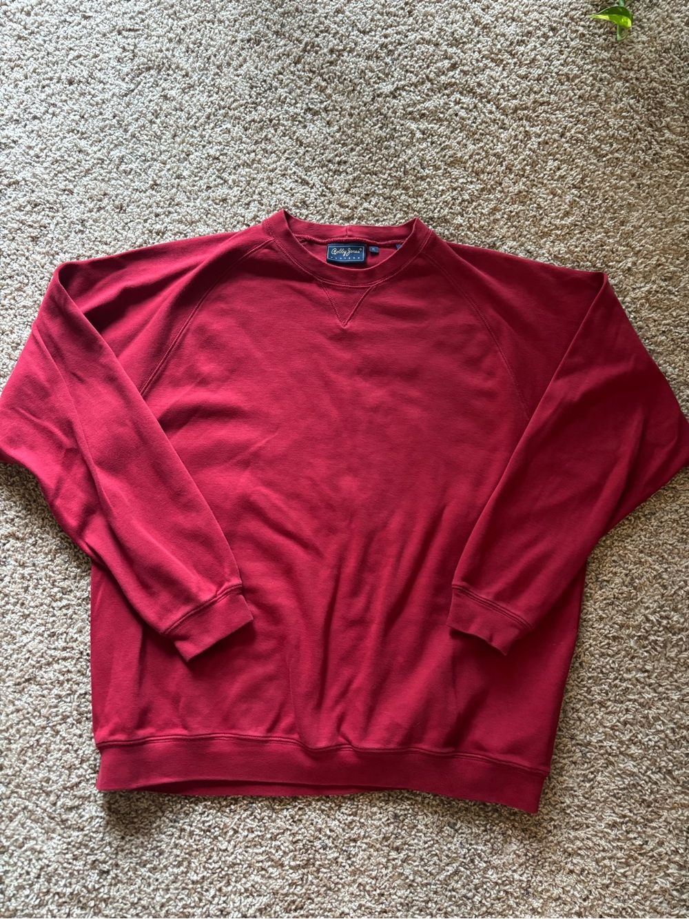Bobby Jones Men's Crewneck Sweatshirt in Deep Red